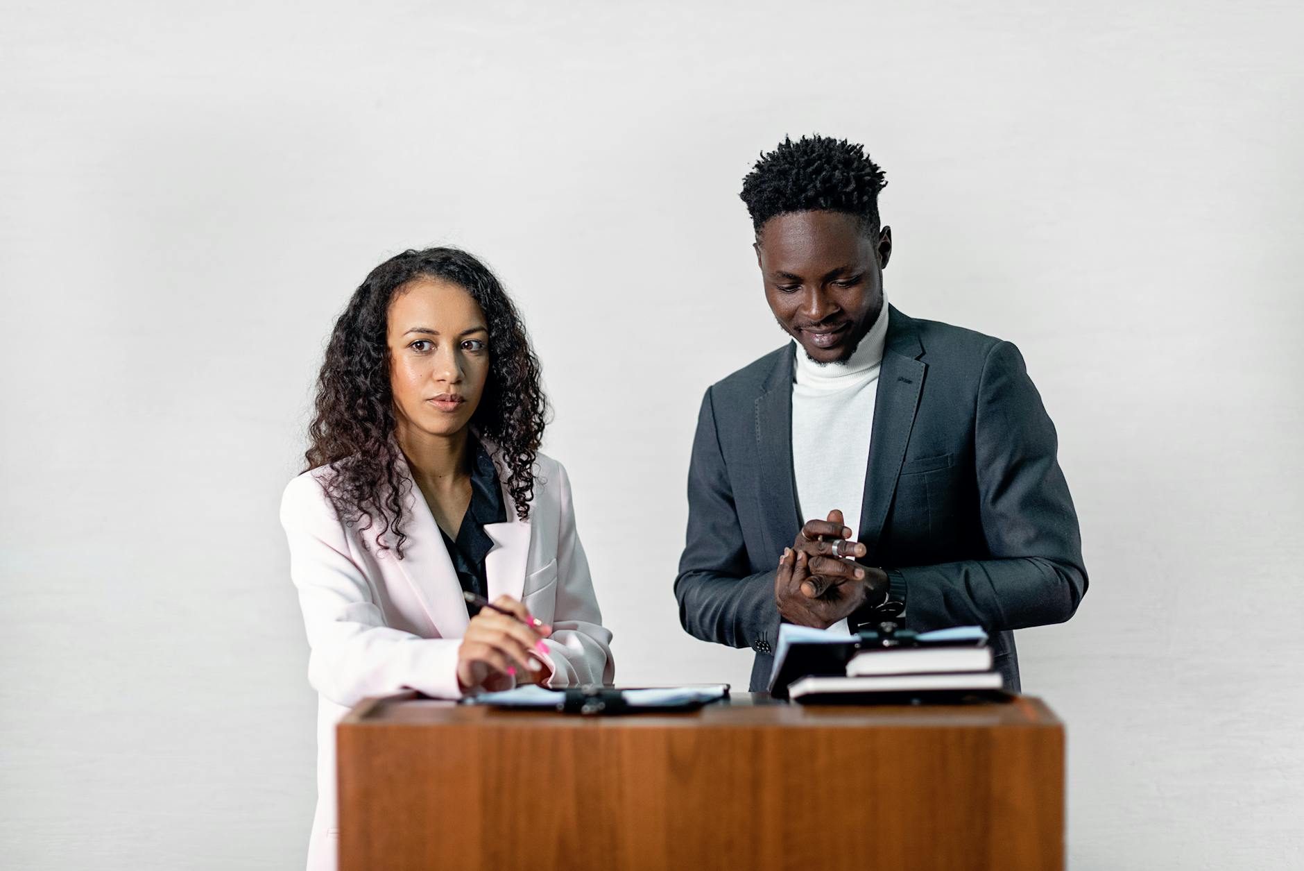 A photo of a debate in action, highlighting body language and audience engagement. — persuasion techniques
